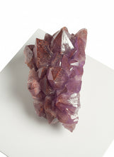 Load image into Gallery viewer, Canadian amethyst cluster with hematite inclusion vibrant purple 11cm Diamond Willow Mine Thunder Bay