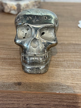 Load image into Gallery viewer, Hand-Carved Pyrite Skull from Peru