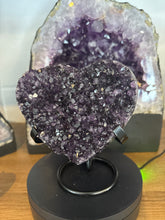 Load image into Gallery viewer, Natural Uruguayan amethyst heart polished unique beauty crystal collection Diamond Willow Thunder Bay