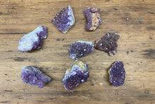Load image into Gallery viewer, Thunder Bay amethyst collection with diverse specimens featuring hematite inclusions and natural barite crystals