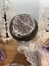 Load image into Gallery viewer, Brazilian Geode Sphere – Hand-Polished Premium Crystal Specimen