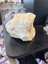 Load image into Gallery viewer, Authentic Moroccan geode crystal specimen 17cm by 16cm showing natural crystal formations from Diamond Willow Mine