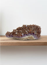 Load image into Gallery viewer, Hematite cap amethyst cluster natural Canadian specimen Diamond Willow Thunder Bay Ontario