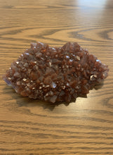 Load image into Gallery viewer, Canadian hematite cap amethyst cluster 13cm family dug Diamond Willow Mine Thunder Bay Ontario