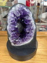 Load image into Gallery viewer, Premium Uruguayan Amethyst Geode with Calcite Inclusion