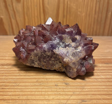 Load image into Gallery viewer, Thunder Bay amethyst specimen with hematite cap, hand-mined at Diamond Willow Mine