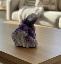 Load image into Gallery viewer, Natural Canadian amethyst specimen with unique crystal formation from family-owned Thunder Bay mine