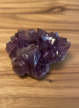 Load image into Gallery viewer, Canadian purple amethyst cluster 5.5cm stunning hue unique crystal structure Diamond Willow Thunder Bay