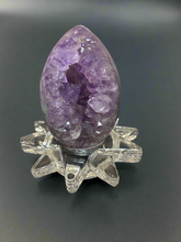 Load image into Gallery viewer, Amethyst geode egg polished