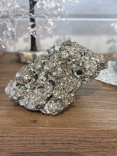 Load image into Gallery viewer, Natural Pyrite Specimen from Peru – Metallic Crystal Cluster