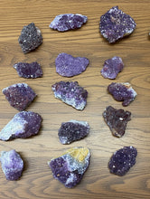 Load image into Gallery viewer, Premium collection of 15 Thunder Bay amethyst specimens with hematite inclusions and barite from Diamond Willow Mine