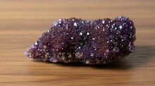 Load image into Gallery viewer, Natural Thunder Bay amethyst druzy 7x3x2cm showing hematite inclusions - side view