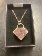 Load image into Gallery viewer, Diamond Willow Amethyst Sterling Silver necklace