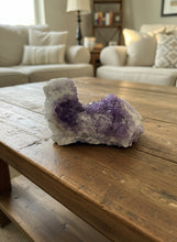 Load image into Gallery viewer, Thunder Bay amethyst display piece showing distinctive natural shape and purple crystal formations