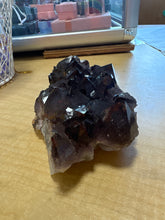 Load image into Gallery viewer, Thunder Bay Amethyst Cluster with Smoky Hue, Hematite Inclusions & Phantom Crystals — Rare Collector Specimen