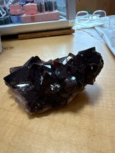 Load image into Gallery viewer, Thunder Bay Amethyst Cluster — Smoky Purple with Phantoms & Hematite Inclusions