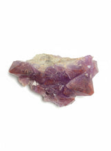 Load image into Gallery viewer, Hemetite inclusion & Purple hue Amethyst cluster - Natural Canadian Crystal specimen