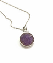 Load image into Gallery viewer, Diamond Willow Amethyst sterling silver necklace