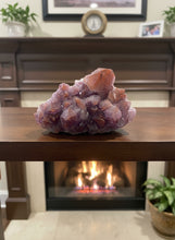 Load image into Gallery viewer, Hemetite inclusion & Purple hue Amethyst cluster - Natural Canadian Crystal Specimen
