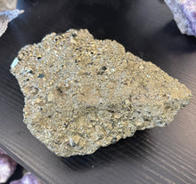 Load image into Gallery viewer, Natural Pyrite Specimen from Peru – Large Metallic Mineral Display