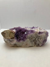 Load image into Gallery viewer, Canadian amethyst specimen 46 with purple crystal pockets and veins, 14cm x 5cm, Diamond Willow Mine