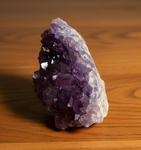 Load image into Gallery viewer, Canadian amethyst cluster A-205 with stunning purple hue and crystal structure, 9cm x 6cm, Diamond Willow Mine