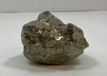 Load image into Gallery viewer, Close-up of high quality pyrite cluster showing natural golden color and polished crystal surfaces