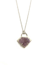 Load image into Gallery viewer, Diamond Willow Amethyst Sterling Silver necklace
