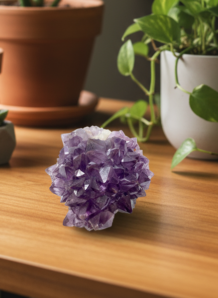 Canadian purple amethyst cluster handpicked sustainable family-owned Diamond Willow Thunder Bay