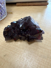 Load image into Gallery viewer, Thunder Bay Amethyst Cluster — Smoky Purple with Phantoms &amp; Hematite Inclusions
