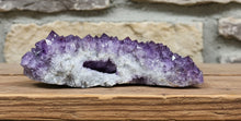 Load image into Gallery viewer, Close-up of natural amethyst specimen showing deep purple color and Hematite detail

