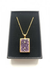Load image into Gallery viewer, Diamond Willow Amethyst sterling Silver Necklace
