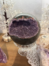 Load image into Gallery viewer, Brazilian Geode Sphere – Hand-Polished Premium Crystal Specimen
