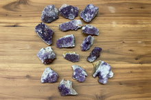 Load image into Gallery viewer, Bulk collection of 15 Thunder Bay amethyst specimens ranging 10cm to 6cm from Diamond Willow Mine
