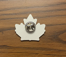 Load image into Gallery viewer, Close-up of Diamond Willow Amethyst Mine collectible pin showing detailed logo

