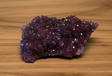 Load image into Gallery viewer, Purple amethyst druzy with rich hematite inclusions - 7cm Thunder Bay crystal specimen

