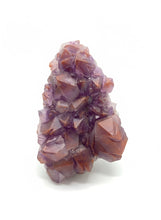 Load image into Gallery viewer, Hemetite inclusion &amp; Purple hue Amethyst cluster - Natural Canadian Crystal Specimen
