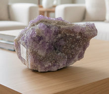 Load image into Gallery viewer, Canadian amethyst with rare hematite inclusions, versatile display piece from Diamond Willow Mine

