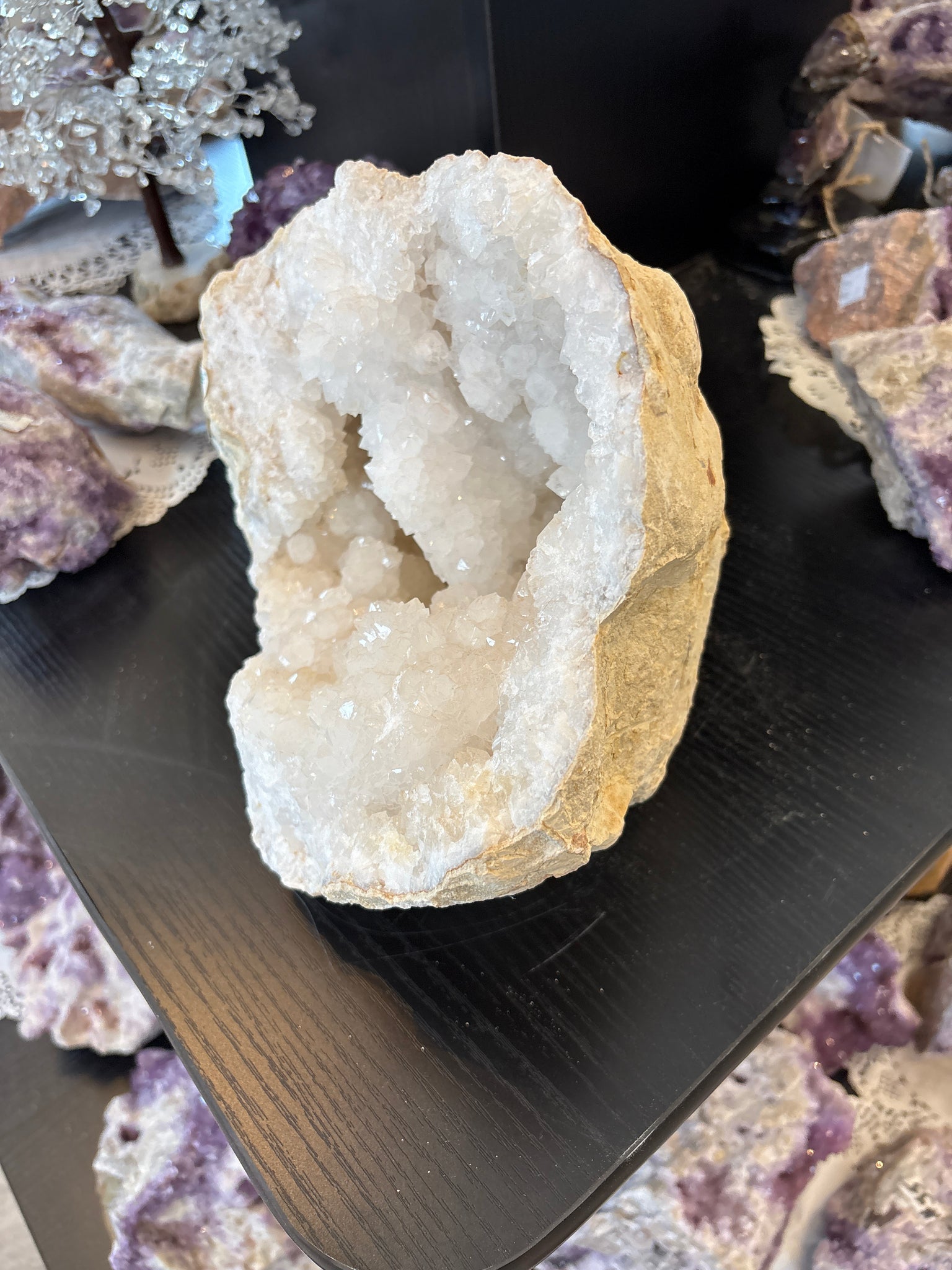 Diamond Vs Geode Premium Moroccan Geode Crystal Specimen - Diamond Willow Mine – Diamond ...