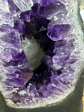 Load image into Gallery viewer, Premium Uruguayan Amethyst Geode with Calcite Inclusion
