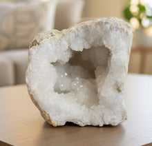 Load image into Gallery viewer, Authentic Moroccan geode crystal specimen 19cm by 20cm showing natural crystal formations from Diamond Willow Mine

