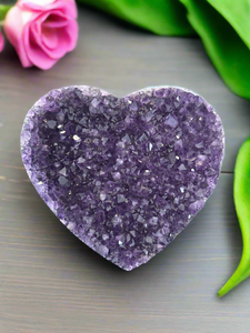 Amethyst heart from Uruaguay