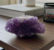 Load image into Gallery viewer, Thunder Bay amethyst specimen with hematite, display option 1, from family-owned mine

