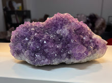 Load image into Gallery viewer, Thunder Bay amethyst display piece showing unique purple crystal formations on second side


