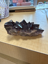 Load image into Gallery viewer, Thunder Bay Amethyst Cluster — Smoky Purple with Phantoms &amp; Hematite Inclusions
