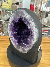 Load image into Gallery viewer, Deep Purple Uruguayan Amethyst Cathedral Geode
