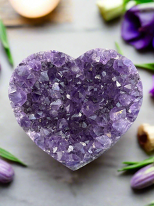 Amethyst heart