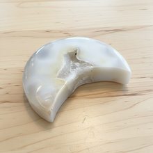Load image into Gallery viewer, White Agate Crescent Moon
