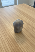 Load image into Gallery viewer, Brazilian Agate Druzy Tower – Natural Grey Banding
