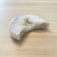 Load image into Gallery viewer, White Agate Crescent Moon
